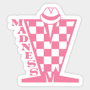 Madness Checkerboard HD - Pink Sticker